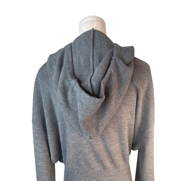 ZARA Gray Medium Hoodie Medium Acrylic Sweater - Picture 10 of 11